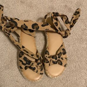 Cheetah Print Sandals